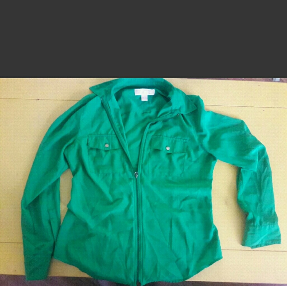 Michael Kors Designer Green Long Sleeve shirt